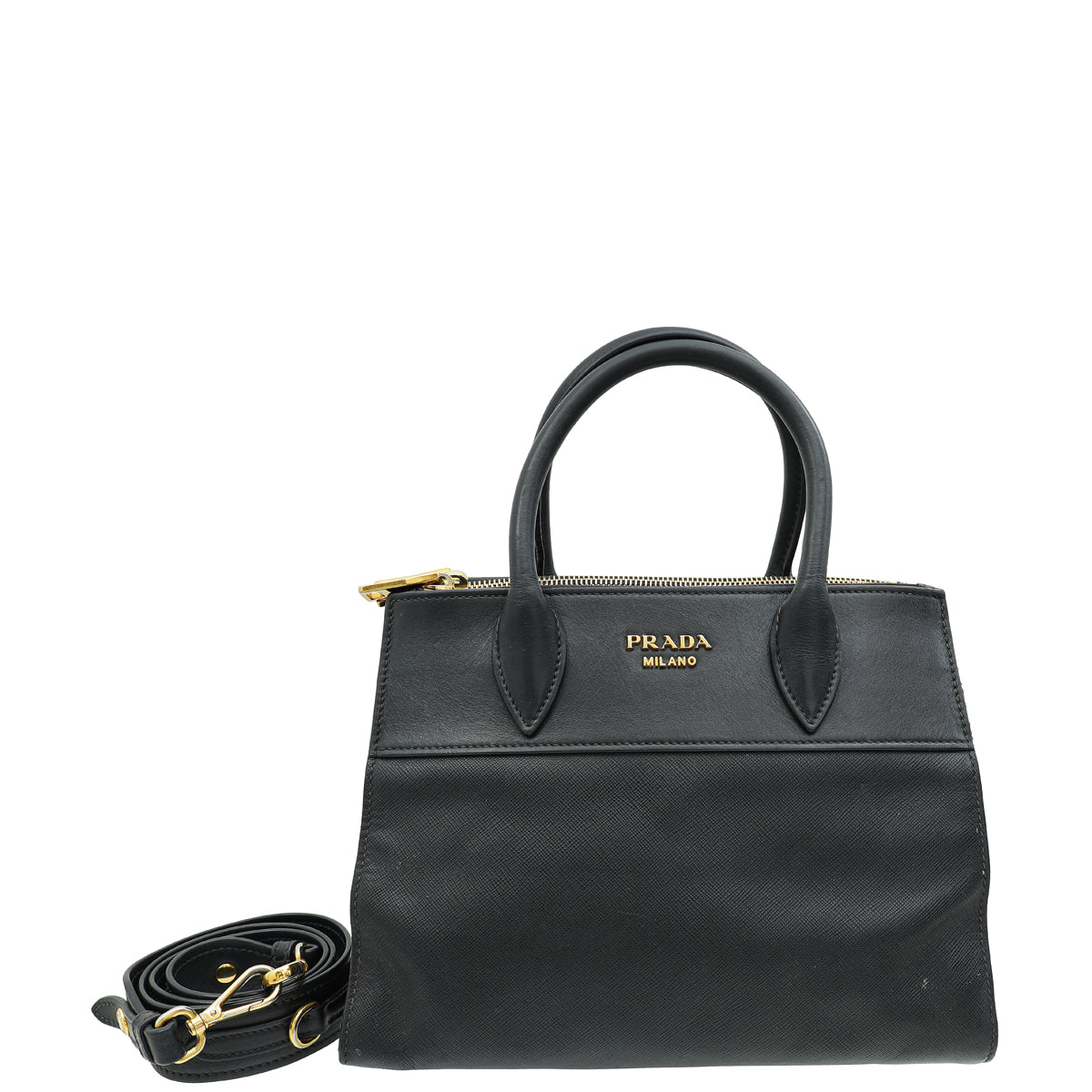 Prada Black Paradigme Tote Bag