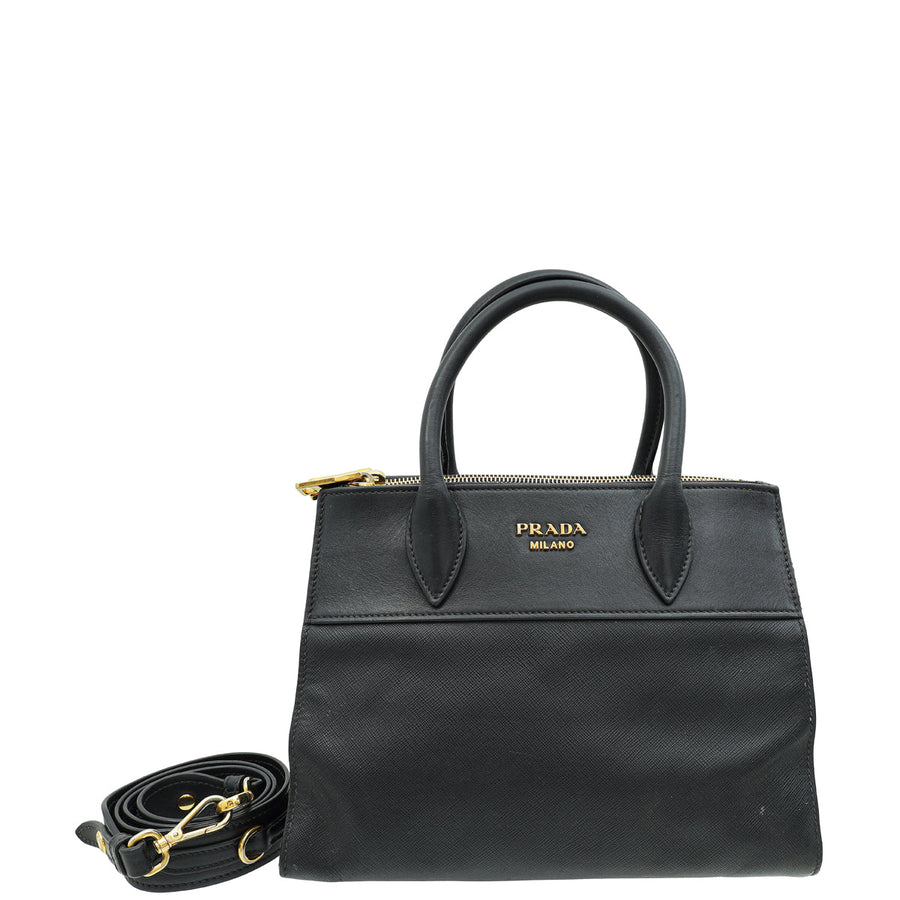 Prada Black Paradigme Tote Bag