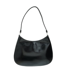 Prada Black Cleo Brushed Shoulder Bag
