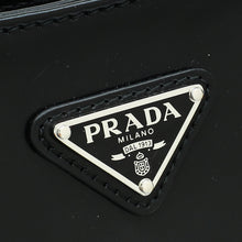 Prada Black Cleo Brushed Shoulder Bag