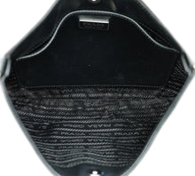 Prada Black Cleo Brushed Shoulder Bag