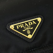 Prada Black Explore medium Re-Nylon Shoulder Bag with Flap