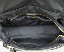 Prada Black Explore medium Re-Nylon Shoulder Bag with Flap