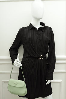Prada Mint Green Cleo Small Flap Shoulder Bag