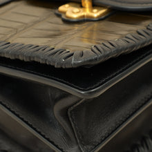 Prada Bicolor Cahier Matte Crocodile Bag