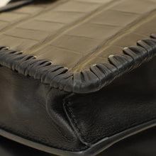 Prada Bicolor Cahier Matte Crocodile Bag