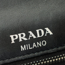Prada Black Nappa Gaufre Small Chain Flap Shoulder Bag