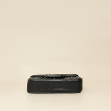 Prada Black Nappa Gaufre Small Chain Flap Shoulder Bag