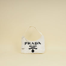 Prada White Re-Edition 2000 Mini Terry Bag