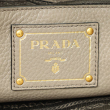 Prada Gray Vitello Phenix Tote Bag