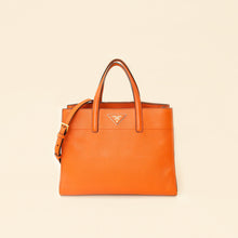 Prada Papaya Soft Triple Pocket Tote Bag