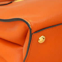 Prada Papaya Soft Triple Pocket Tote Bag