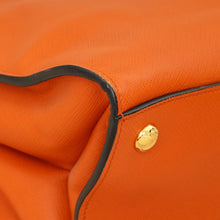 Prada Papaya Soft Triple Pocket Tote Bag