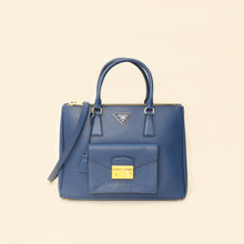 Prada Bluette Lux Galleria Front Pocket Bag