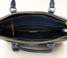 Prada Bluette Lux Galleria Front Pocket Bag