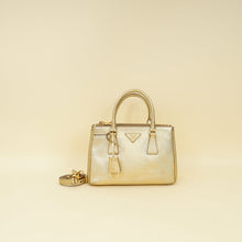 Prada Metallic Gold Lux Galleria Tote Small Bag