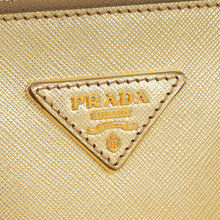 Prada Metallic Gold Lux Galleria Tote Small Bag