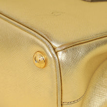 Prada Metallic Gold Lux Galleria Tote Small Bag