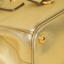 Prada Metallic Gold Lux Galleria Tote Small Bag