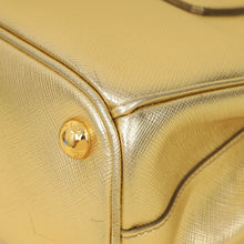 Prada Metallic Gold Lux Galleria Tote Small Bag