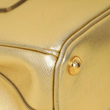 Prada Metallic Gold Lux Galleria Tote Small Bag