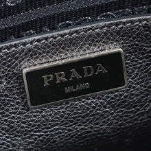 Prada Black Vitello Crystal Double Bag