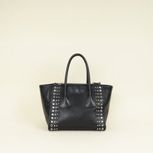 Prada Black Vitello Crystal Double Bag