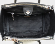 Prada Black Vitello Crystal Double Bag