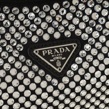 Prada Black Crystal-Embellished Satin Re-Edition 2000 Mini Bag