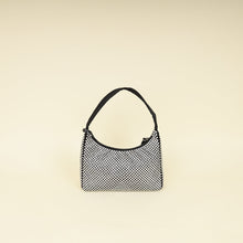 Prada Black Crystal-Embellished Satin Re-Edition 2000 Mini Bag
