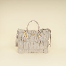 Prada Light Gray Tessuto Gaufre Tote Bag