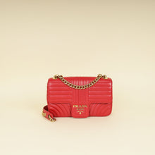 Prada Red Diagramme Flap Bag