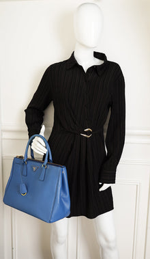 Prada Blue Galleria Tote Large Bag