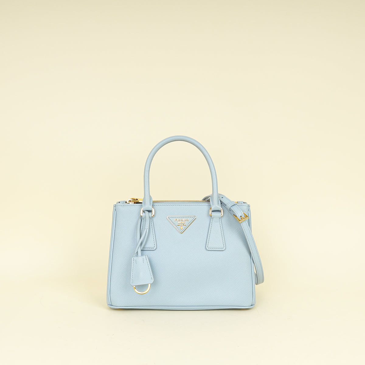 Prada Baby Blue Lux Galleria Small Bag