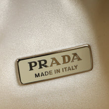 Prada White Satin Re-Edition 2000 Mini Bag w/ Artificial Crystal