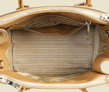 Prada Caramel Tassel Twin Pocket Tote Bag