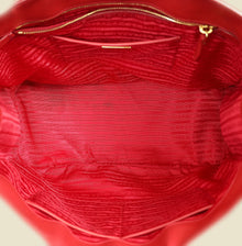 Prada Red Parabole Tote Bag