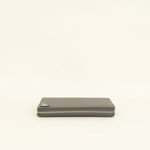 Prada Dark Gray Triangle Logo Large Zip Around Wallet (For Men)