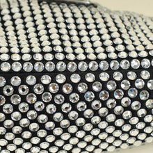 Prada Black Triangle Crystal-Embellished Satin Pouch