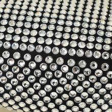 Prada Black Triangle Crystal-Embellished Satin Pouch