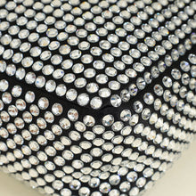 Prada Black Triangle Crystal-Embellished Satin Pouch