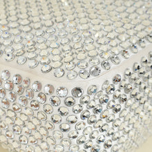 Prada White Satin Re-Edition 2000 Mini Bag w/Artificial Crystal