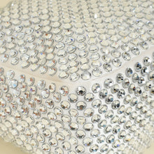 Prada White Satin Re-Edition 2000 Mini Bag w/Artificial Crystal