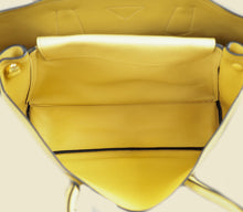 Prada Pale Yellow Cuir Double Handle Large Bag