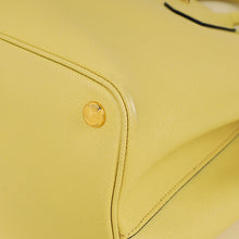 Prada Pale Yellow Cuir Double Handle Large Bag