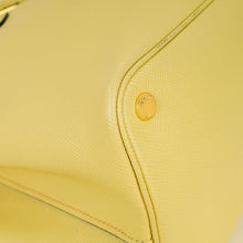 Prada Pale Yellow Cuir Double Handle Large Bag