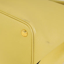 Prada Pale Yellow Cuir Double Handle Large Bag