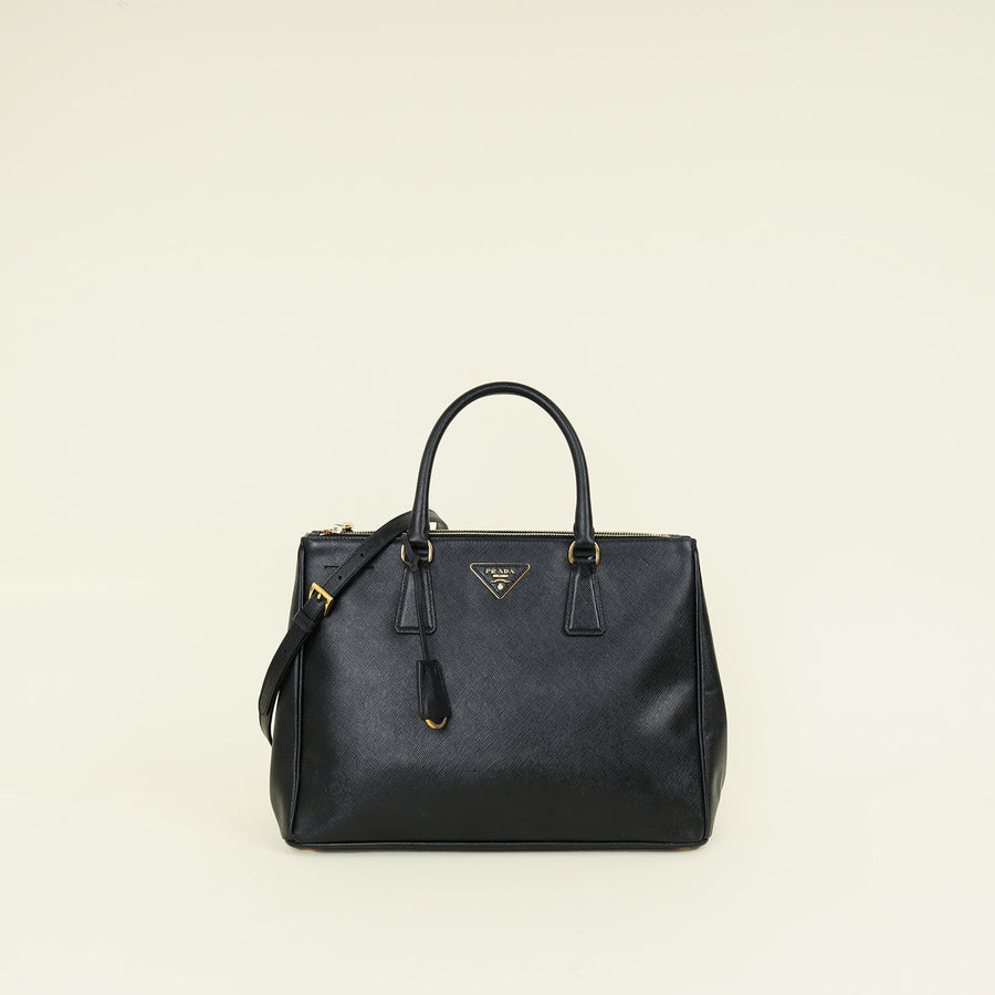 Prada Black Galleria XL Tote Large Bag