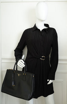 Prada Black Galleria XL Tote Large Bag
