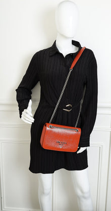 Prada Orange Flap Chain Shoulder Bag